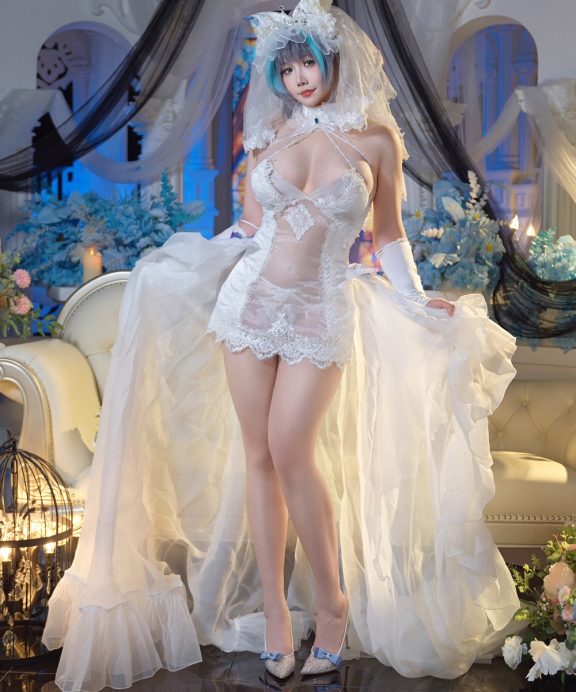 麻花麻花酱-碧蓝航线-柴郡内衣花嫁[32P+2V]