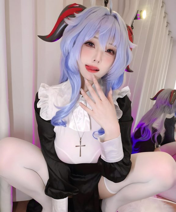 蜜汁猫裘-原神-甘雨修女[39P+6V]
