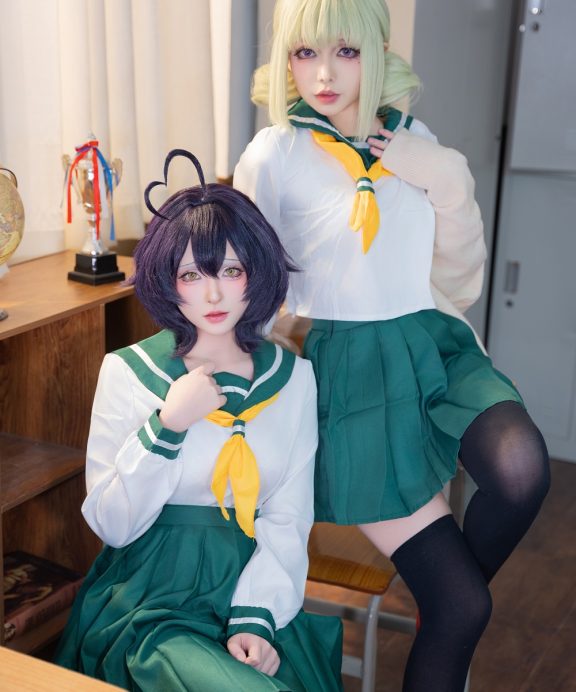 清水由乃&猪突猛蛋-柊舞缇娜JK&阿良河琪舞JK[81P]