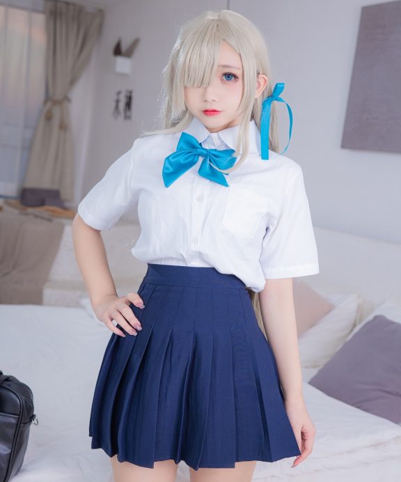 日奈娇-蔚蓝档案-明日奈校服[60P]