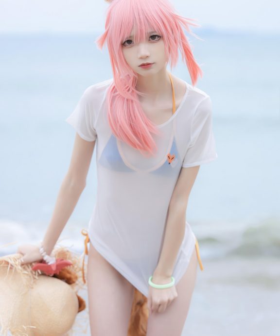 五更百鬼-玉藻前泳装[10P]