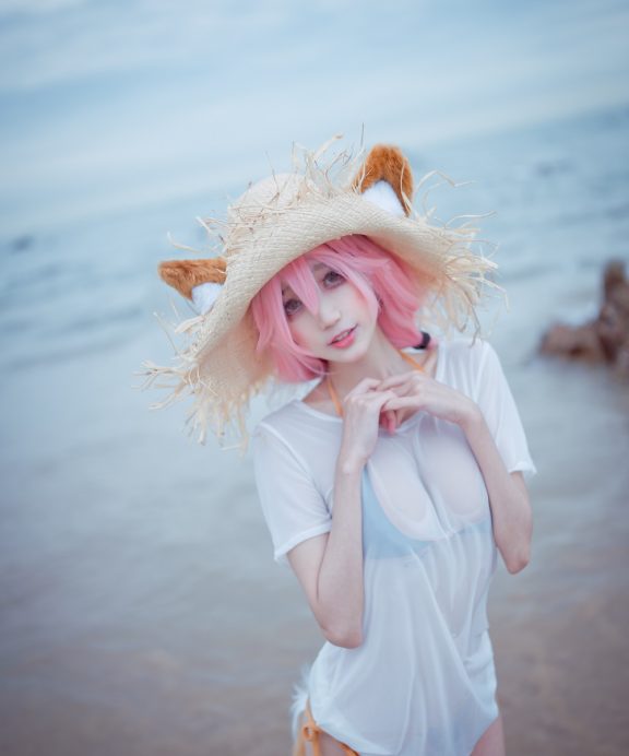周叽是可爱兔兔-FGO-玉藻前泳装[23P]