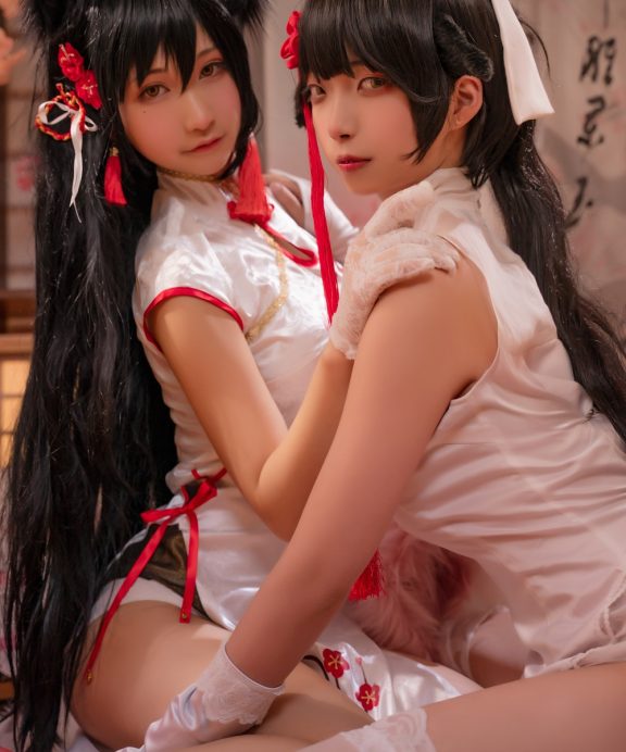 可可老师-碧蓝航线-爱宕&高雄旗袍[46P]