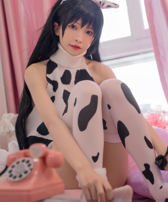 可可老师-奶牛装[50P]