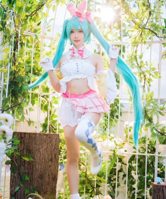 焖焖碳-初音未来复活节兔子[22P]