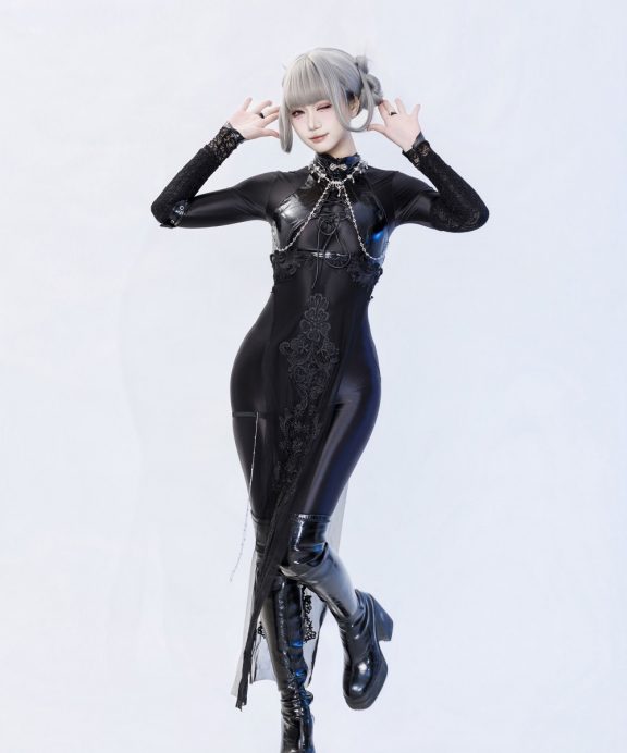 柒柒Lust77-黑靡烟旗袍[108P+2V]
