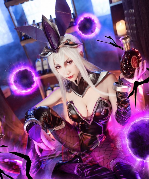 阮邑Fairy-英雄联盟-辛德拉同人兔女郎[15P]
