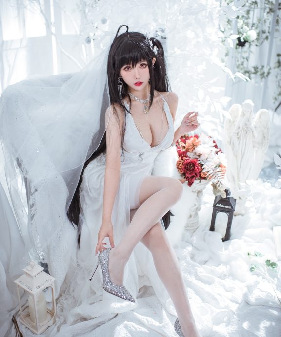 仙女月-碧蓝航线-大凤纯白婚纱[30P]