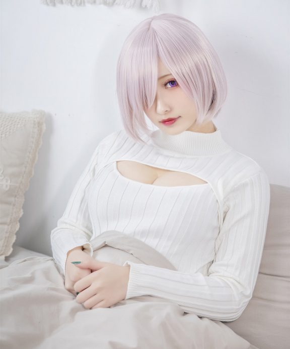 洛璃LoLiSAMA-FGO-玛修开胸毛衣[25P]