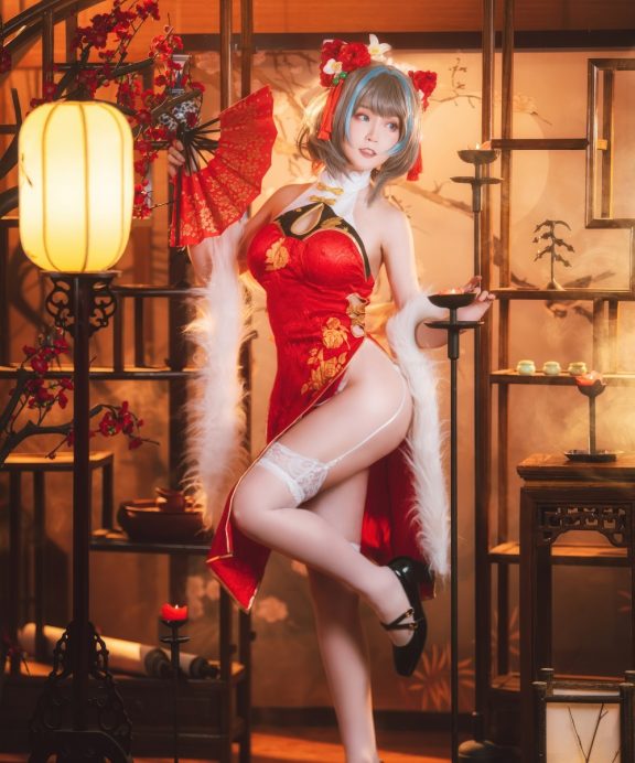 yui金鱼-碧蓝航线-柴郡新春旗袍[17P]