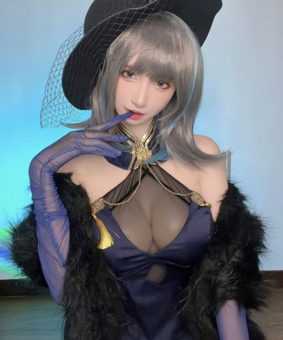 贝儿酱Miki-碧蓝航线-柴郡旗袍自拍[40P]