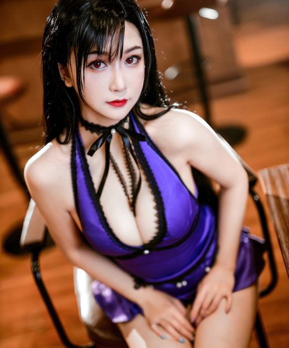 猫九酱Sakura-最终幻想-蒂法礼服[30P]