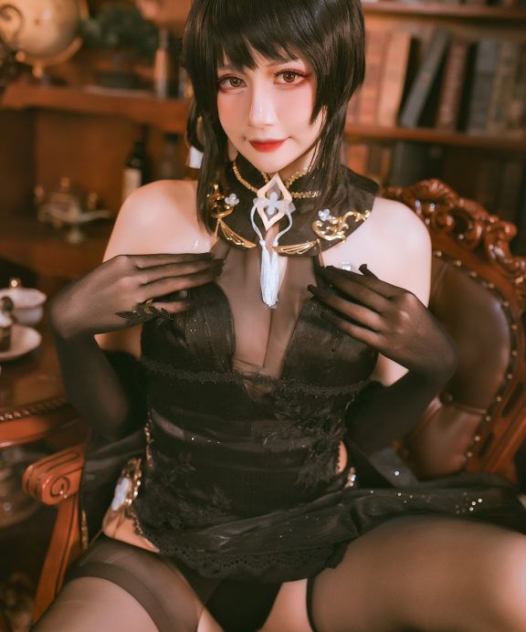 兔胖胖min-碧蓝航线-镇海黑旗袍[44P]