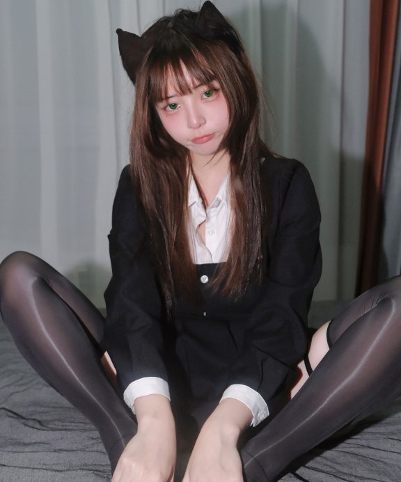 发财阿弦-黑丝眼镜猫娘[16P]