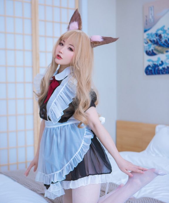 丘比美美酱-透明女仆[18P]