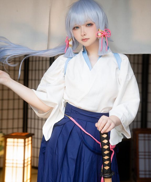 樱梨梨-原神-神里绫华剑道服[31P]
