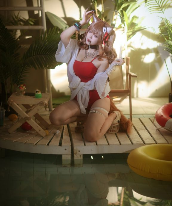 小完能干脆面qvq-明日方舟-安洁莉娜·夏卉泳装[18P]