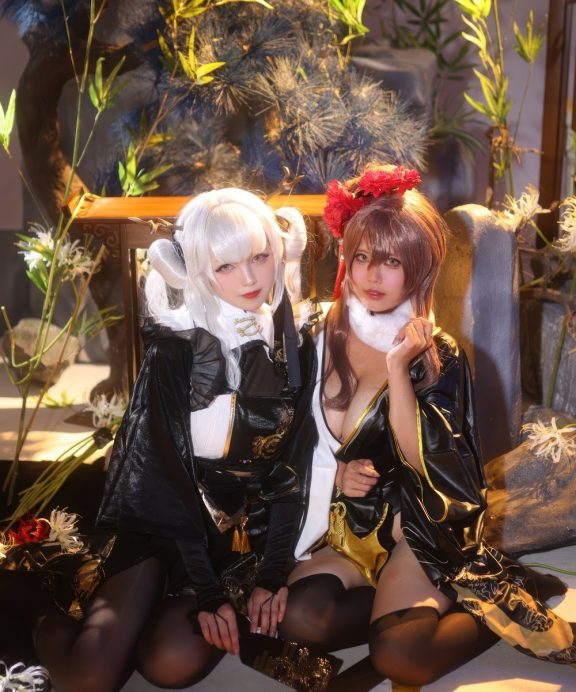 小完能干脆面qvq&蛇生伊夕-Nikke胜利女神-黑兔布兰儿&白兔诺雅尔[22P]