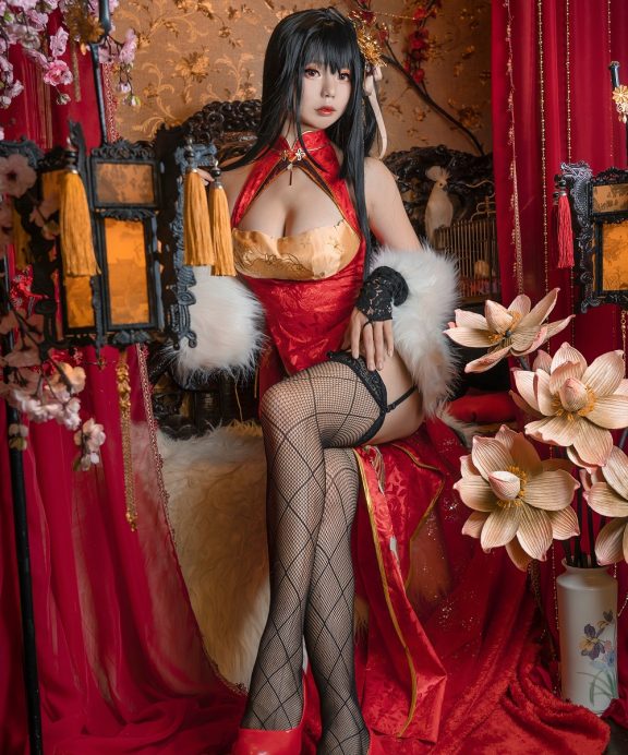 雪猫YukiNeko-碧蓝航线-大凤旗袍[12P]