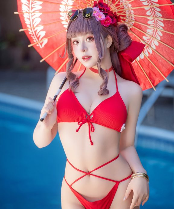 LoveHimeking-Nikke胜利女神-樱花泳装[36P]