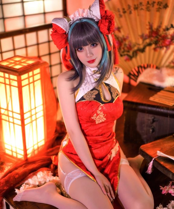 Zyra秋-碧蓝航线-柴郡新春旗袍[20P]