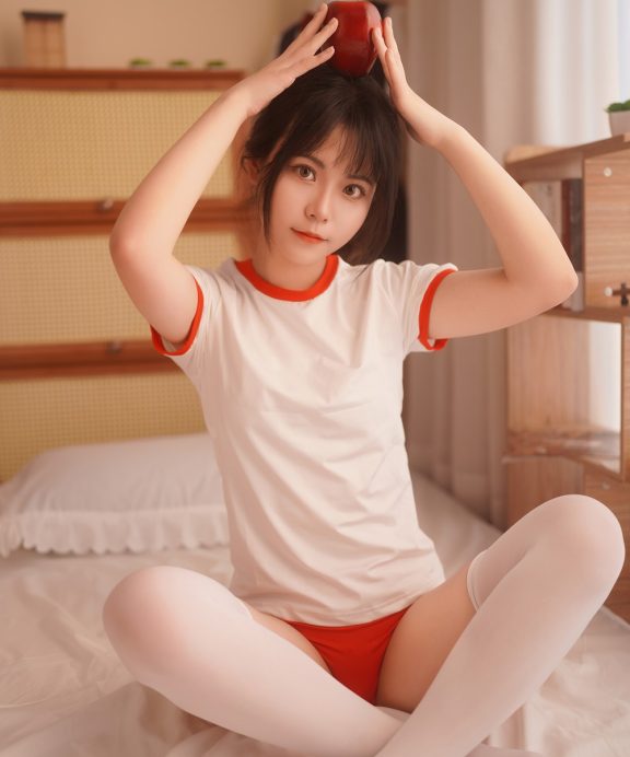 洛城雪Yuki-红色体操服[24P]